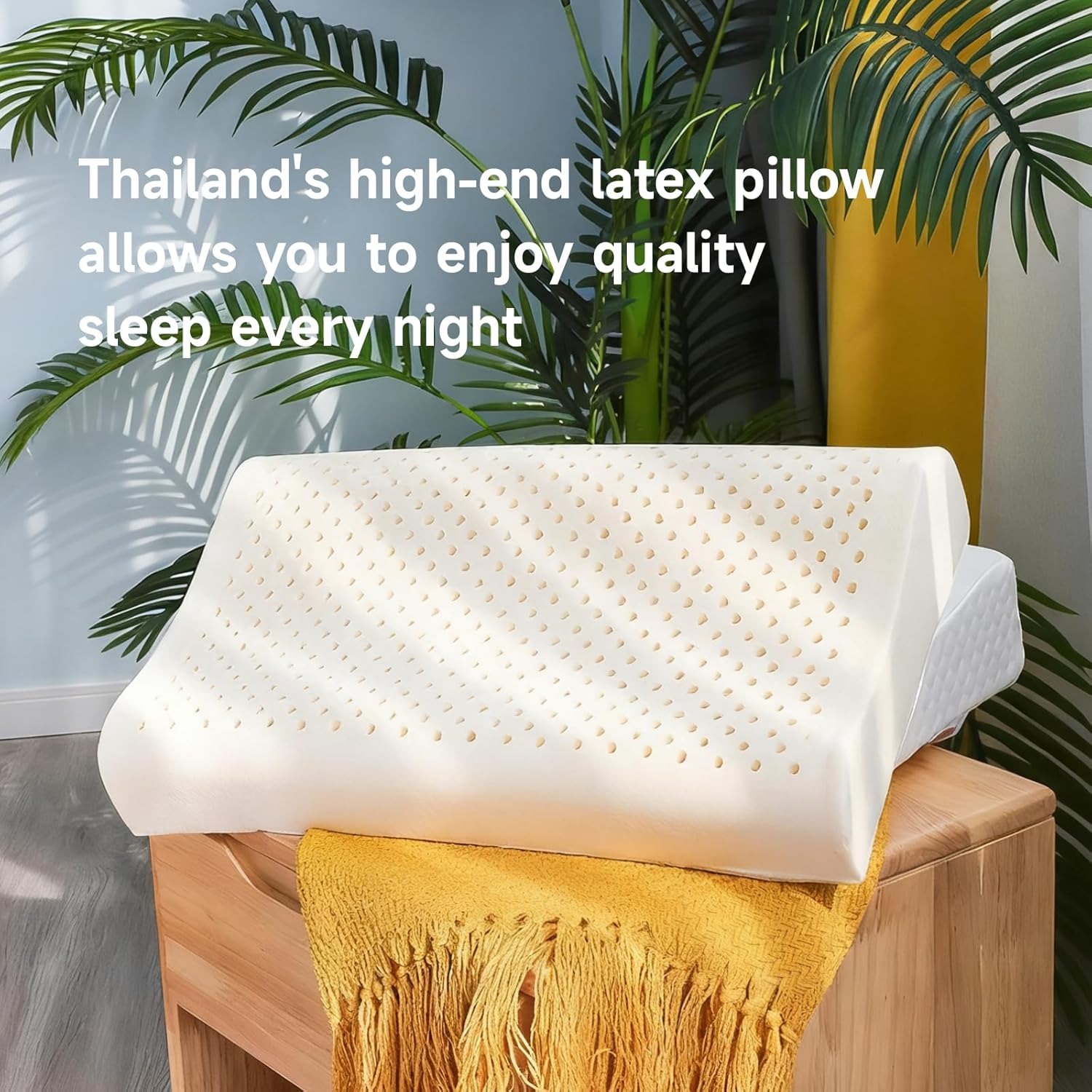 Best pillows foam latex — premium Thai natural latex contour pillow