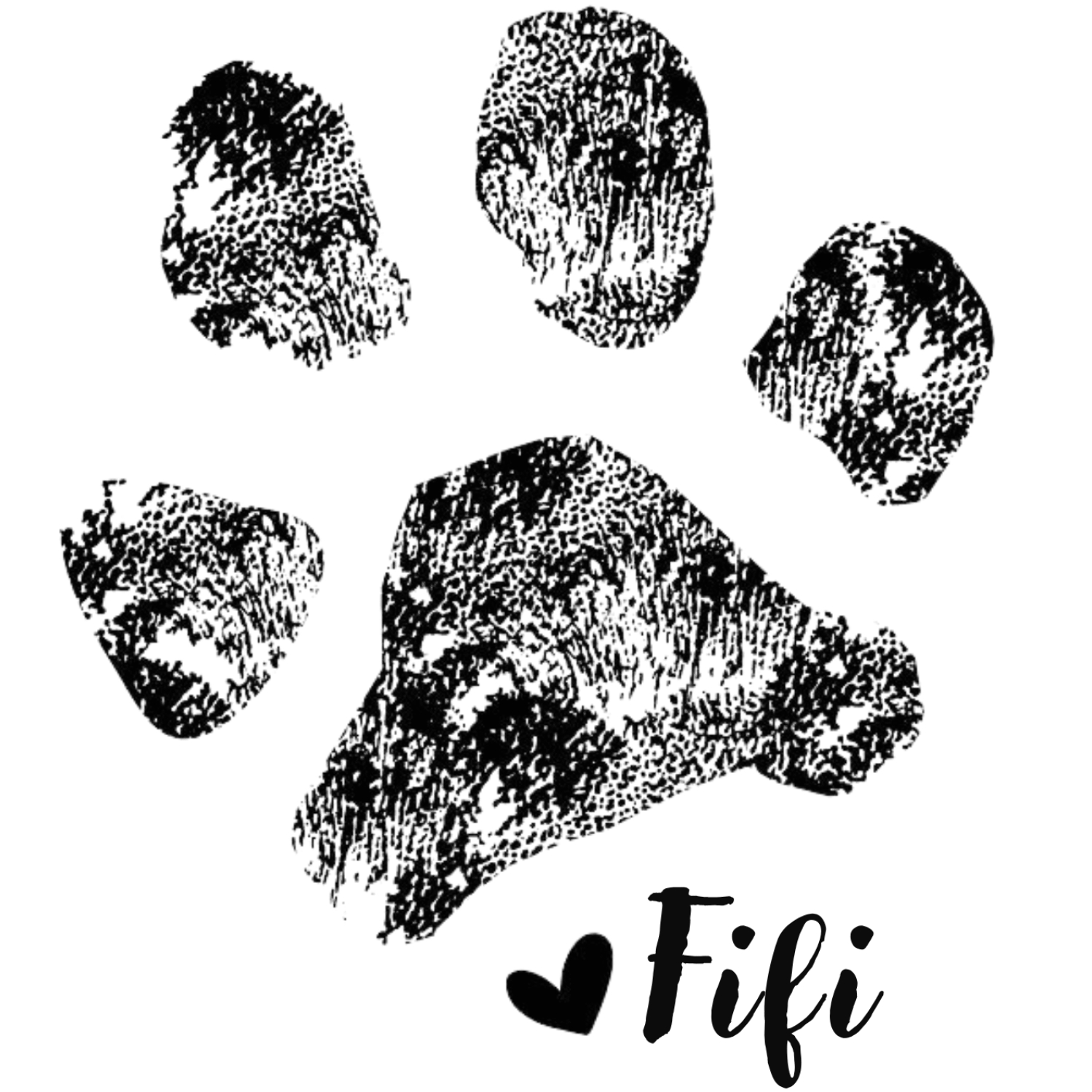 Fifi's paw print stamp of approval